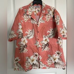 Pacific Legend Shirt Mens 2XL Hawaiian Aloha Cotton Floral Made USA Resort Beach